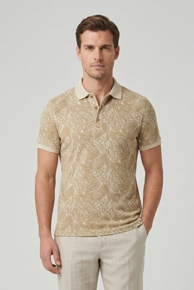 Markup polo da uomo in cotone a fantasia mk1910087 [ba5bf982]