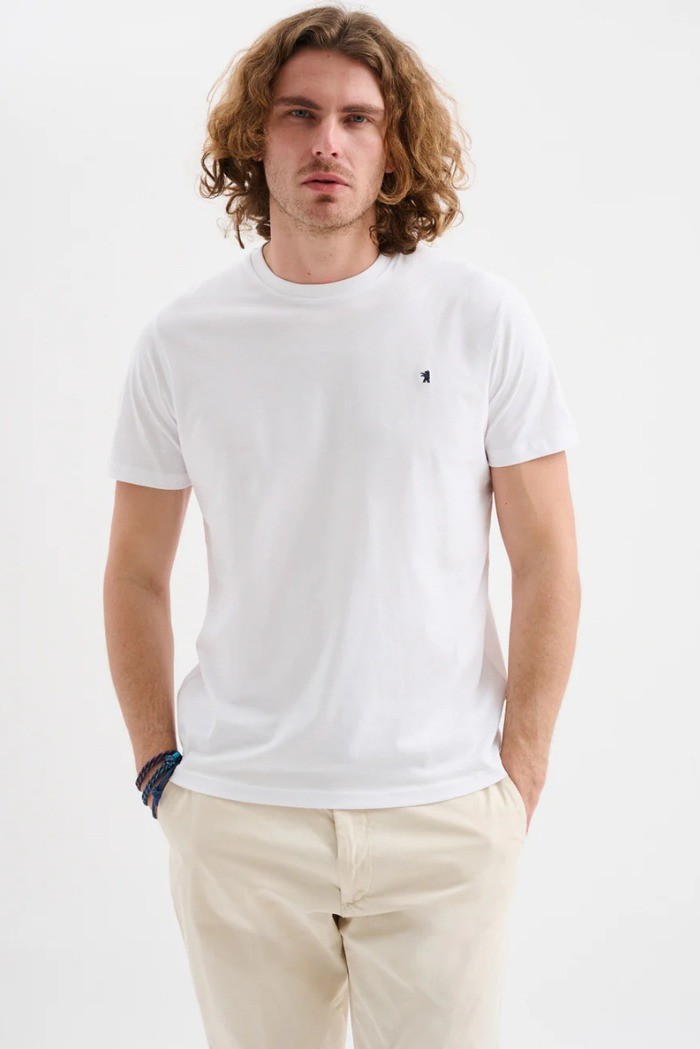 Jaggy t-shirt in jersey con logo ricamo Sahara JMT004DJ102261 [63ae8c6d]
