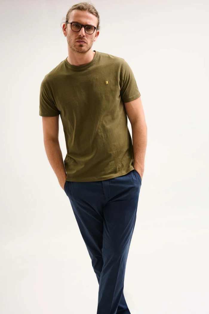 Jaggy t-shirt in jersey con logo ricamo Sahara JMT004DJ102261 [debee09b]