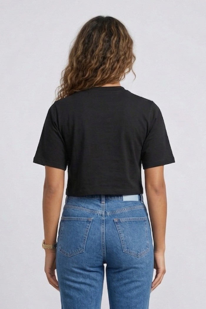 Drop Season 2 t-shirt cropped in cotone SS26W511 [6bcebe31]
