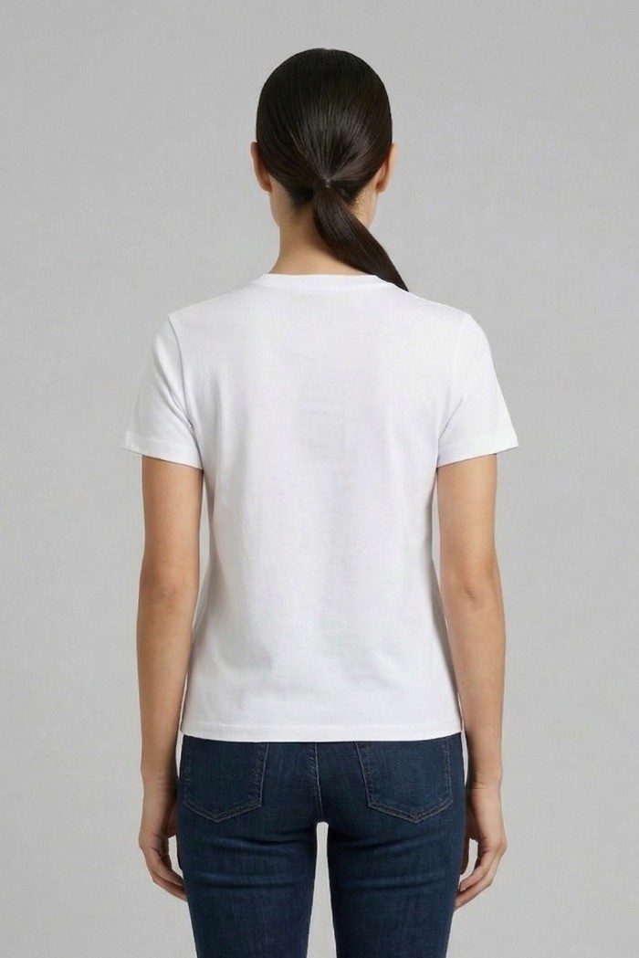 Drop Season 2 t-shirt in cotone con logo SS26W515 [e9c23930]