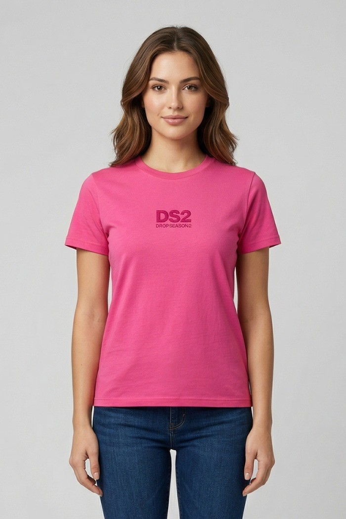 Drop Season 2 t-shirt in cotone con logo SS26W515 [a561eb81]