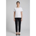 Fresh Flower t-shirt in cotone con strass su scollo e maniche FD556 [ce10e4c9]