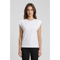 Fresh Flower t-shirt smanicata in cotone filo di scozia FD557 [2bf5f7d3]