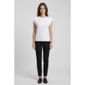 Fresh Flower t-shirt smanicata in cotone filo di scozia FD557 [45ce75da]