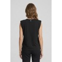 Fresh Flower t-shirt smanicata in cotone filo di scozia FD557 [d9d10c52]