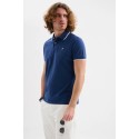 Jaggy polo in piquet con logo ricamo e riga a contrasto Sidney JMD009DN102261 [cc755c66]