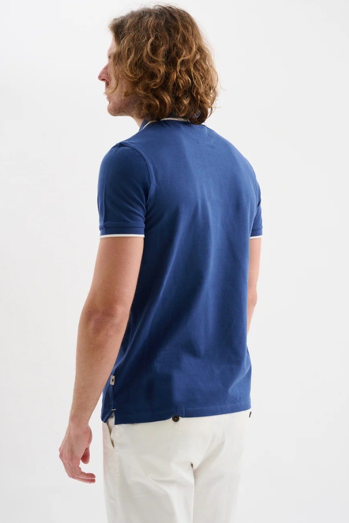 Jaggy polo in piquet con logo ricamo e riga a contrasto Sidney JMD009DN102261 [7e38da7c]