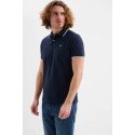 Jaggy polo in piquet con logo ricamo e riga a contrasto Sidney JMD009DN102261 [c0e4721f]