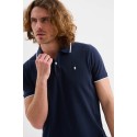 Jaggy polo in piquet con logo ricamo e riga a contrasto Sidney JMD009DN102261 [77f9b31b]