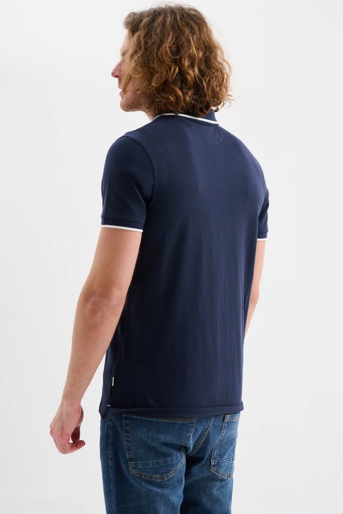 Jaggy polo in piquet con logo ricamo e riga a contrasto Sidney JMD009DN102261 [72a9f405]