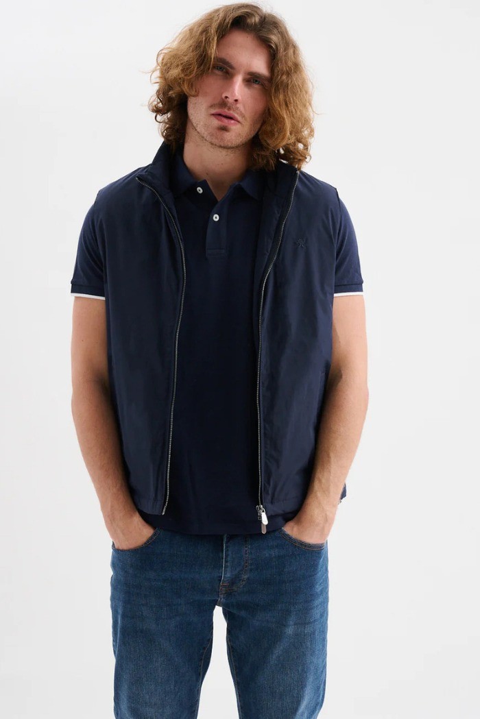 Jaggy polo in piquet con logo ricamo e riga a contrasto Sidney JMD009DN102261 [c5b43501]