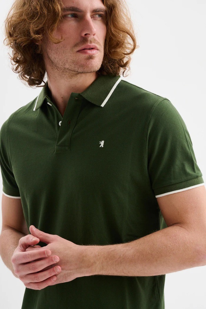 Jaggy polo in piquet con logo ricamo e riga a contrasto Sidney JMD009DN102261 [6e504f9f]