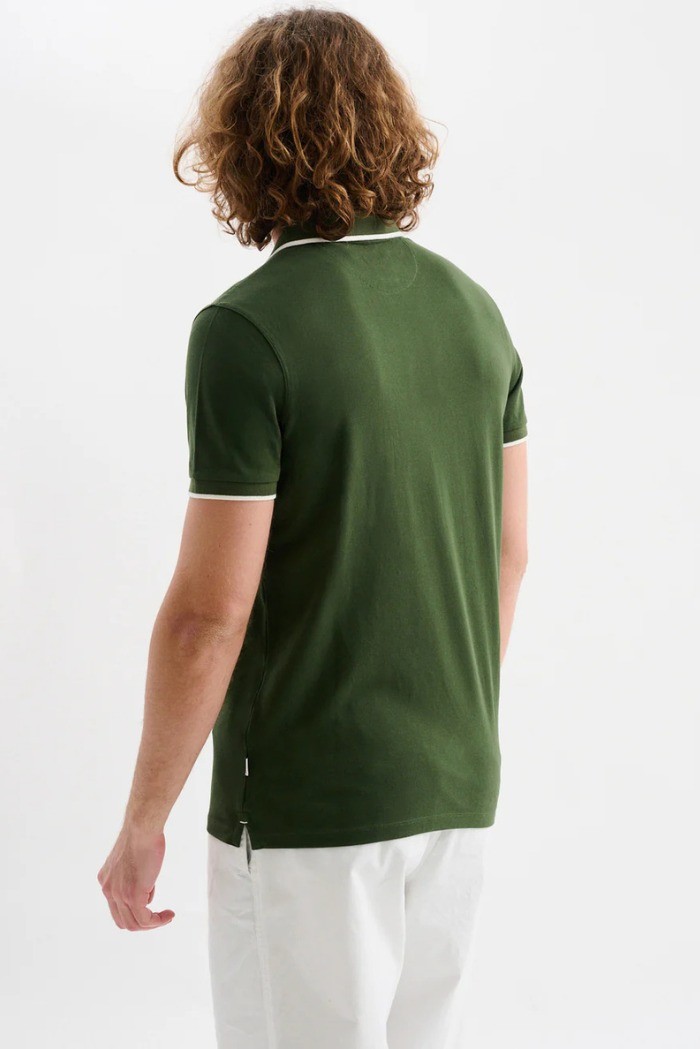 Jaggy polo in piquet con logo ricamo e riga a contrasto Sidney JMD009DN102261 [6b000881]