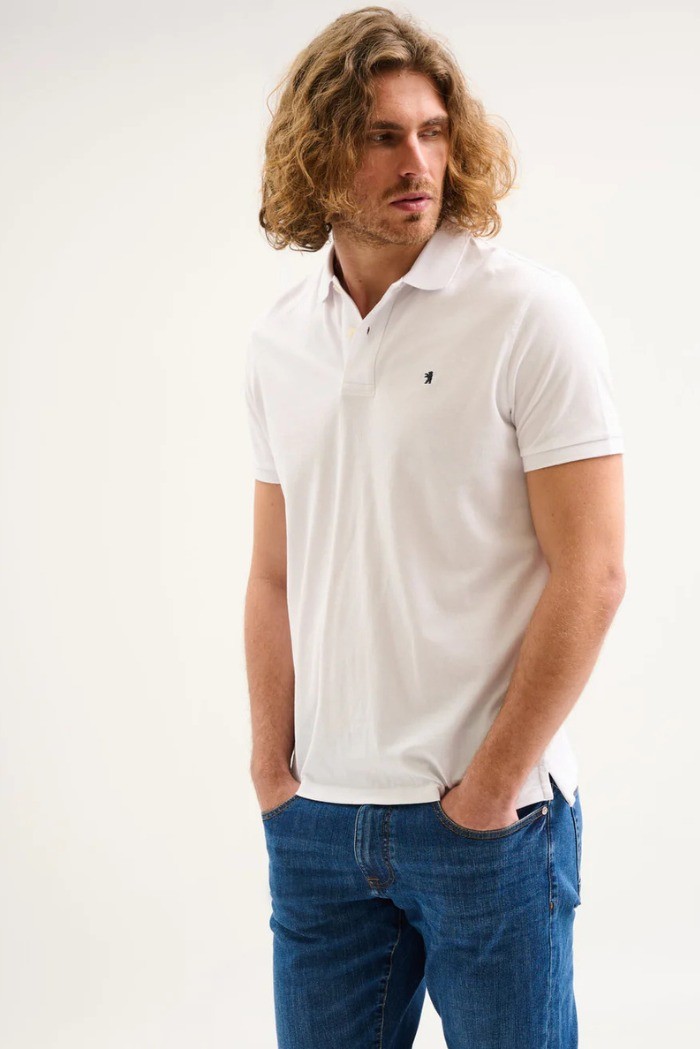 Jaggy polo in piquet con logo ricamo Melbourne NJD008DN102 [f3b35081]