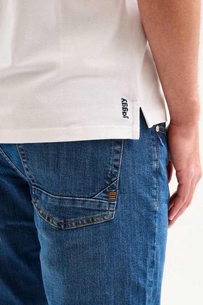Jaggy polo in piquet con logo ricamo Melbourne NJD008DN102 [f6e3179f]