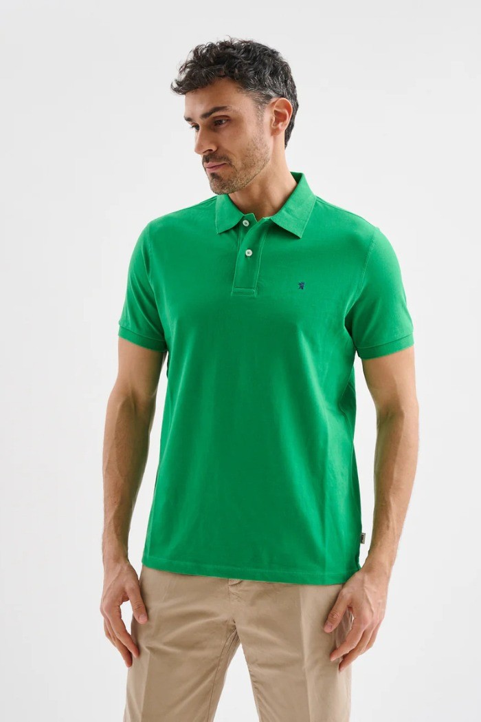 Jaggy polo in piquet con logo ricamo Melbourne NJD008DN102 [7454511d]