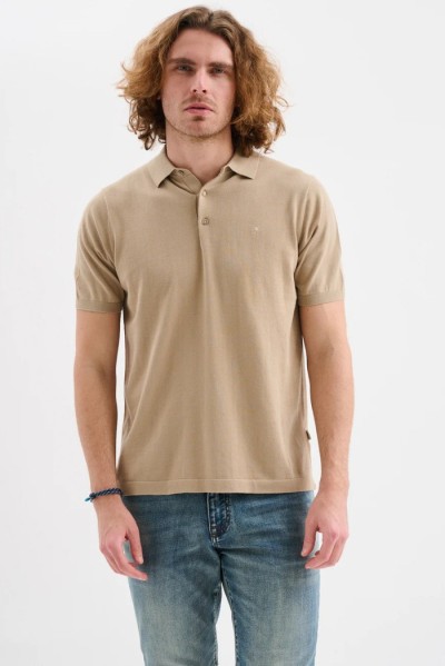 Jaggy polo in filo con logo ricamo Drake JMD054DZ144261 — 805219040079430_1