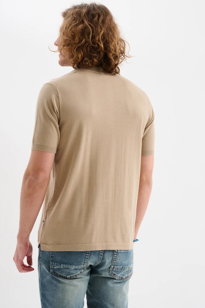 Jaggy polo in filo con logo ricamo Drake JMD054DZ144261 [b42b6604]