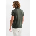 Jaggy polo in filo con logo ricamo Drake JMD054DZ144261 [124a878f]