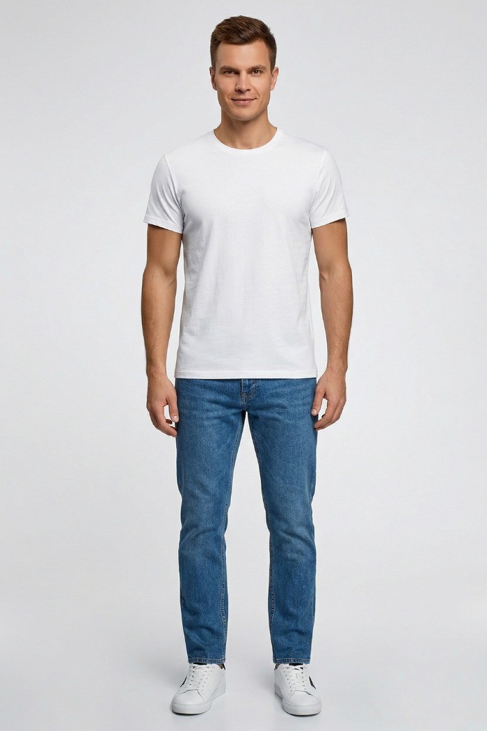 Squad2 t-shirt girocollo in cotone TS038 [57a1f088]