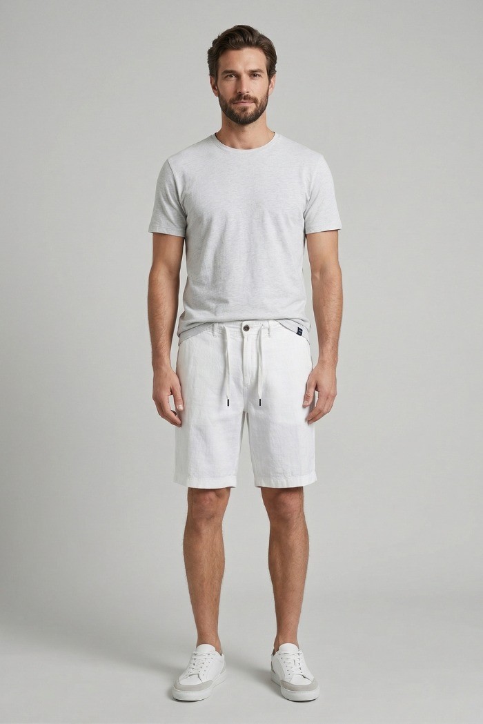 Jaggy bermuda jogger in lino Gilbert JMC034KSC101S25 [0e32c26b]