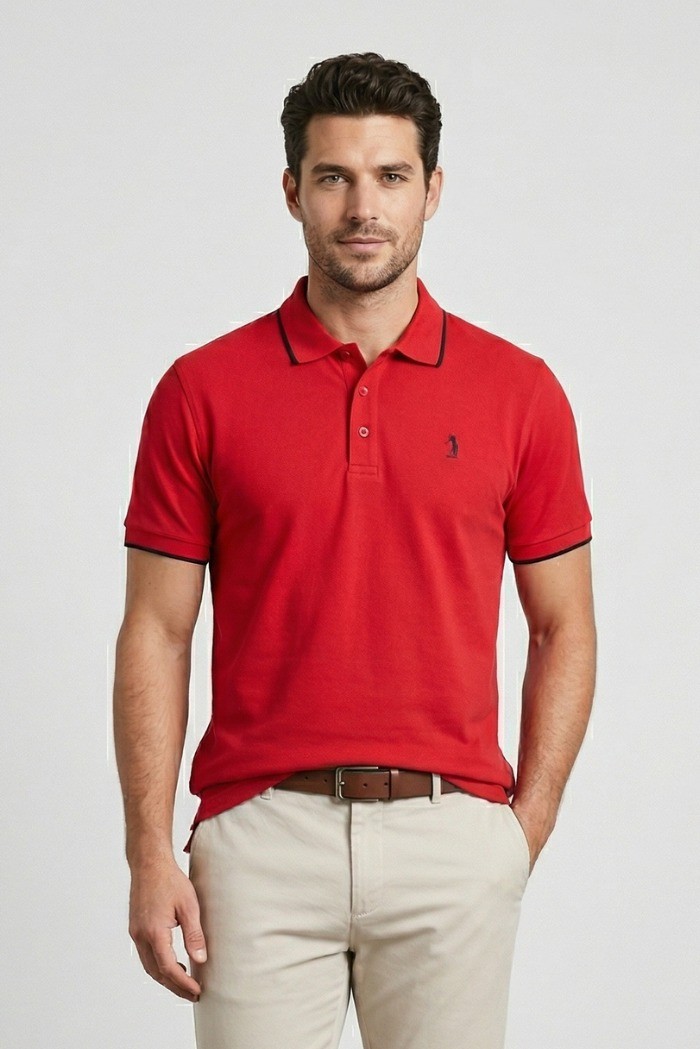 US Golf Club polo in piquet con contrasti Pietro PO2001 [bd60470f]