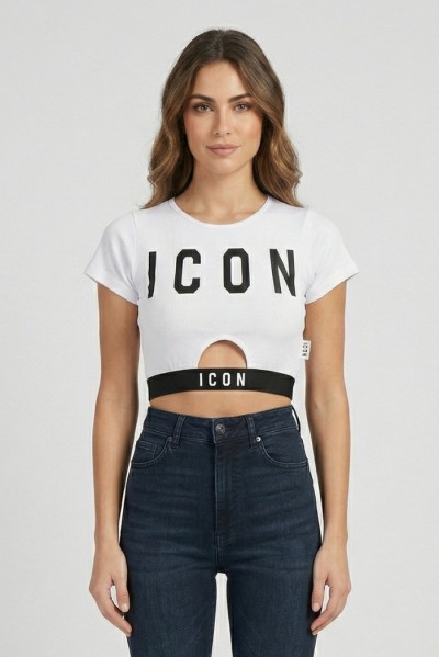 Icon top cropped con elastico IDT003 [df57c38c]