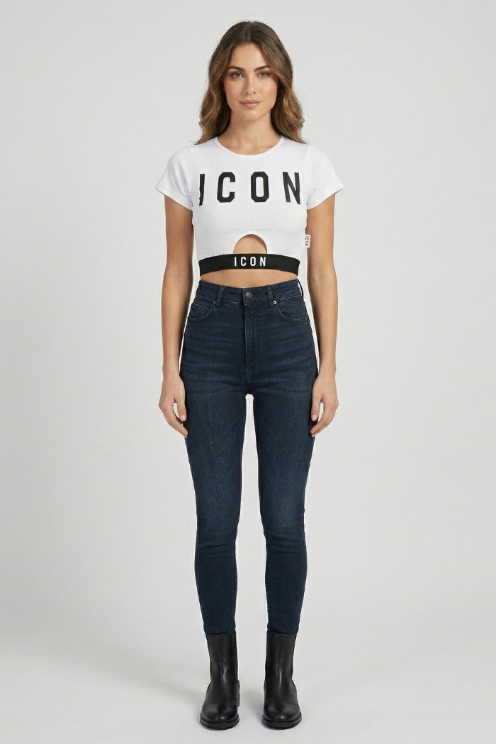 Icon top cropped con elastico IDT003 [b16c4185]
