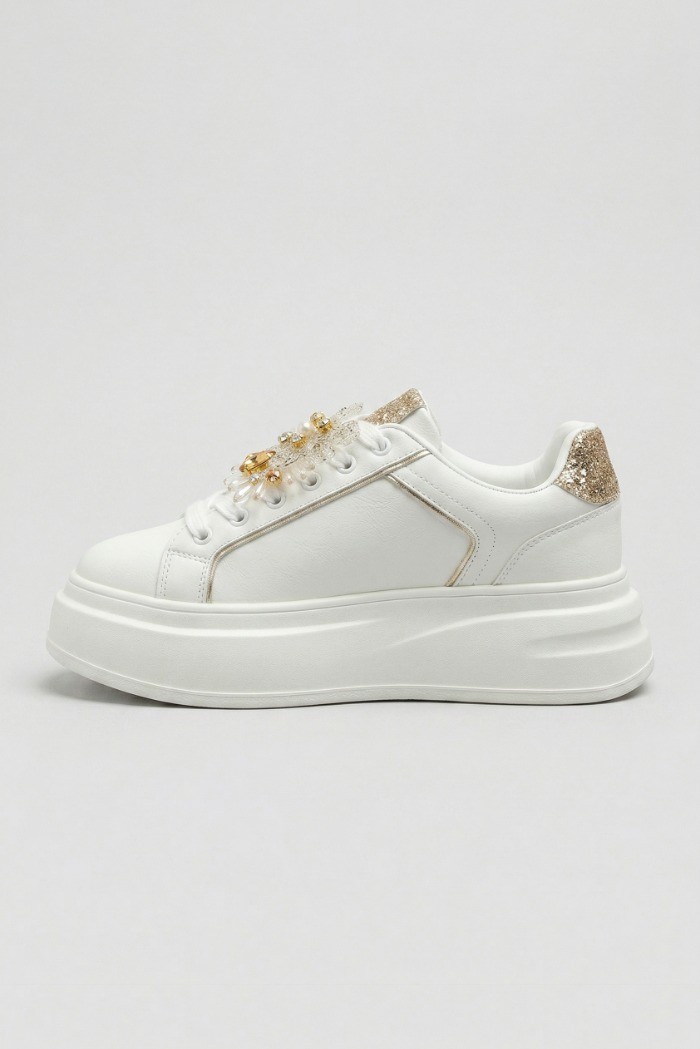 Gold & Gold sneaker con dettaglio gioielli GB1057 [67708b3a]