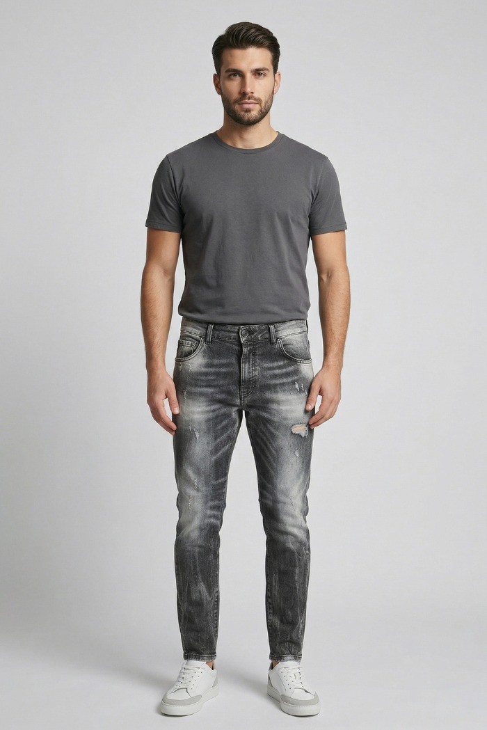 Patriot jeans carrot fit in denim di cotone stretch PKYC44 [7d0d9778]