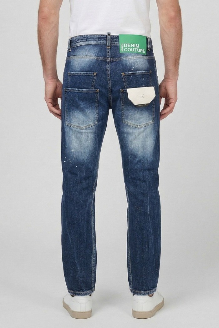 Patriot jeans carrot fit in denim con 4 tasche posteriori PKYC43 [b7518b1b]