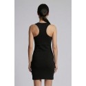 Icon abito canotta in cotone stretch con maxi stampa logo IDA002 [d7a464fa]