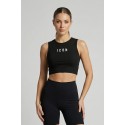 Icon top in cotone stretch con mini stampa logo IDT004 [324177e0]