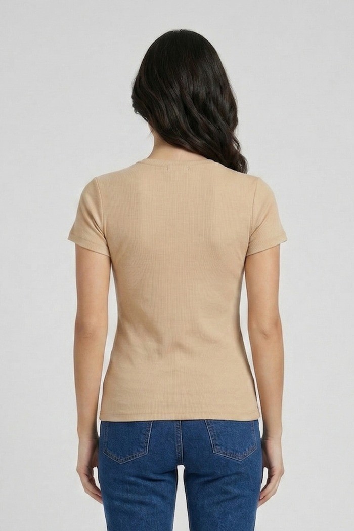 Icon t-shirt in jersey di cotone con stampa cuore IDT018 [14a97b5e]