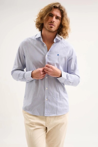 Jaggy camicia a righe con logo ricamo Kingston NJQ005DW108 — 805219040079512_1