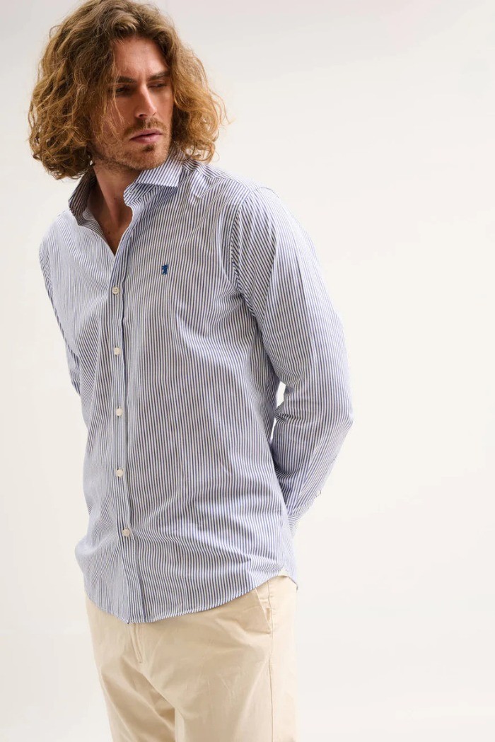 Jaggy camicia a righe con logo ricamo Kingston NJQ005DW108 [a1b8a2e2]