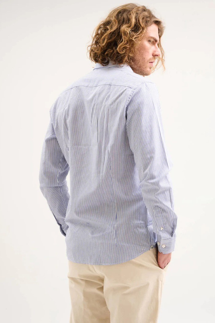 Jaggy camicia a righe con logo ricamo Kingston NJQ005DW108 [16a563e6]