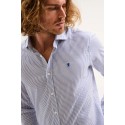 Jaggy camicia a righe con logo ricamo Kingston NJQ005DW108 [13f524f8]