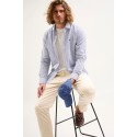Jaggy camicia a righe con logo ricamo Kingston NJQ005DW108 [a4e8e5fc]
