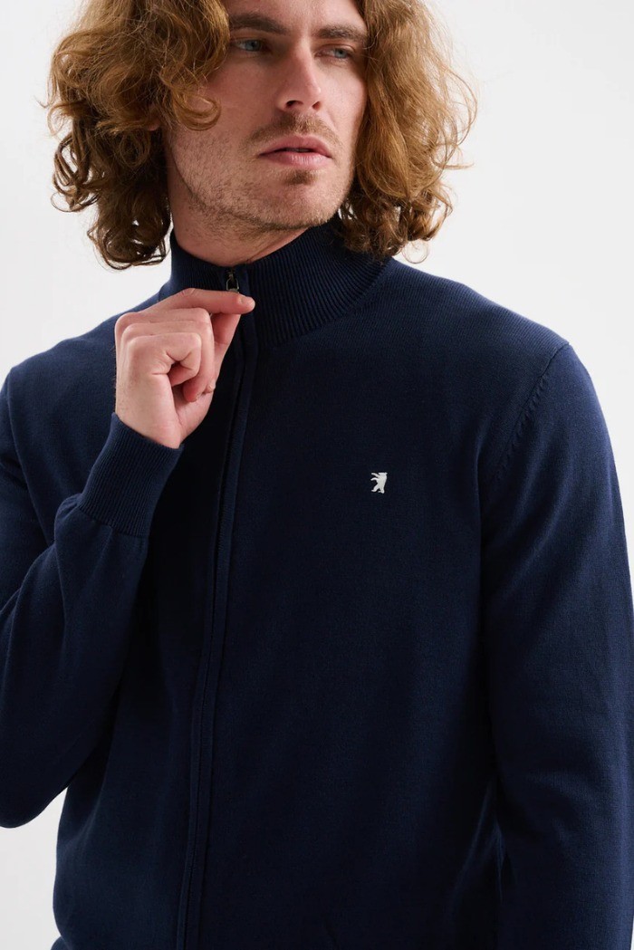Jaggy cardigan full zip con logo ricamo Kuwait JMK011DZ145261 [6bf80ce3]