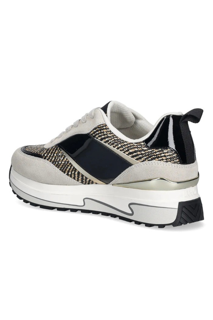 Liu Jo sneaker platform in suede e tessuto Maxi Wonder 97 BA6007PX807 [7f40143f]