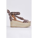 Liu Jo sandalo zeppa con foulard Bali 03 SA6087TX133 [b9320eae]