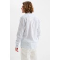 Jaggy camicia collo alla coreana a righe Qasim JMQ039DSB111261 [0ed8e36f]