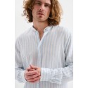 Jaggy camicia collo alla coreana a righe Qasim JMQ039DSB111261 [0b88a471]