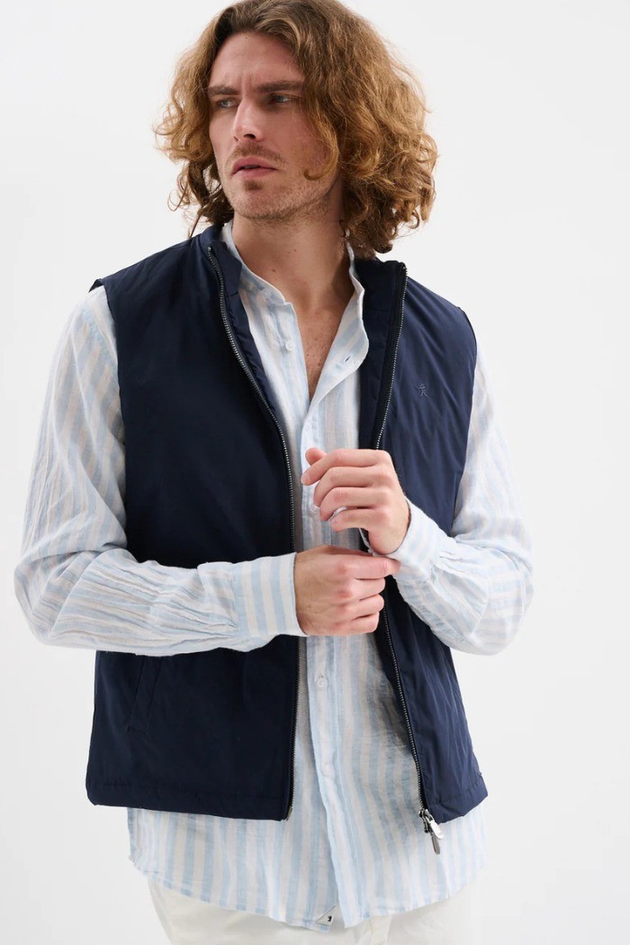 Jaggy camicia collo alla coreana a righe Qasim JMQ039DSB111261 [bc956575]