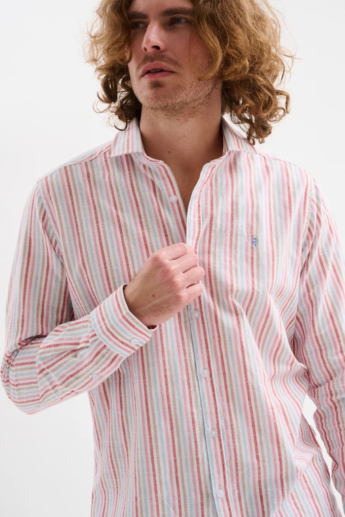 Jaggy camicia collo alla francese a righe Querima JMQ040DSB112261 [3be1b05d]