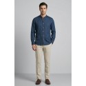 Guy camicia collo coreano in lino Custom909x-1211 M50089 [dce413af]