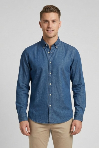 Guy camicia in denim di cotone Custom919x-004 rl M50078 — 805219040078984_1