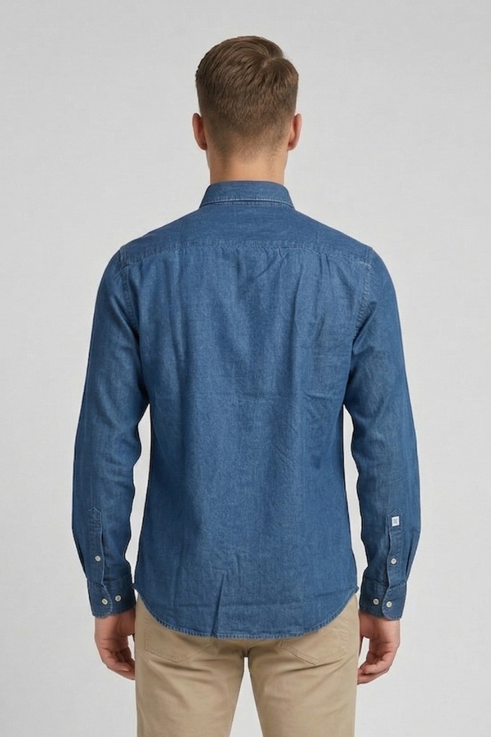 Guy camicia in denim di cotone Custom919x-004 rl M50078 [34cd013e]